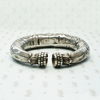 Dramatic Burmese Repoussé Bracelet