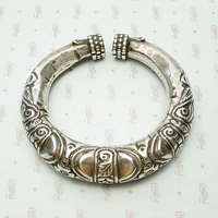 Dramatic Burmese Repoussé Bracelet