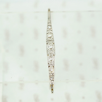 Sparkling Diamond Edwardian Panel Bracelet