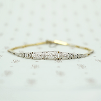 Sparkling Diamond Edwardian Panel Bracelet