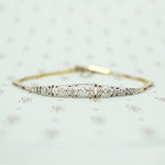 Sparkling Diamond Edwardian Panel Bracelet