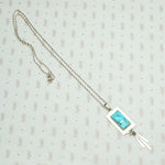 Refined Kingman Turquoise Pendant by J. Manuelito
