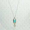 Refined Kingman Turquoise Pendant by J. Manuelito