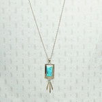 Refined Kingman Turquoise Pendant by J. Manuelito