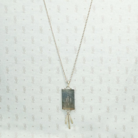 Refined Kingman Turquoise Pendant by J. Manuelito