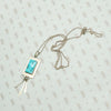 Refined Kingman Turquoise Pendant by J. Manuelito