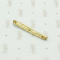 Enchanting Edwardian Bar Pin with Filigree & Diamonds, back view