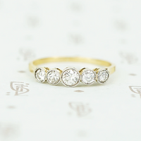Beautiful Bezel Set Diamond Band