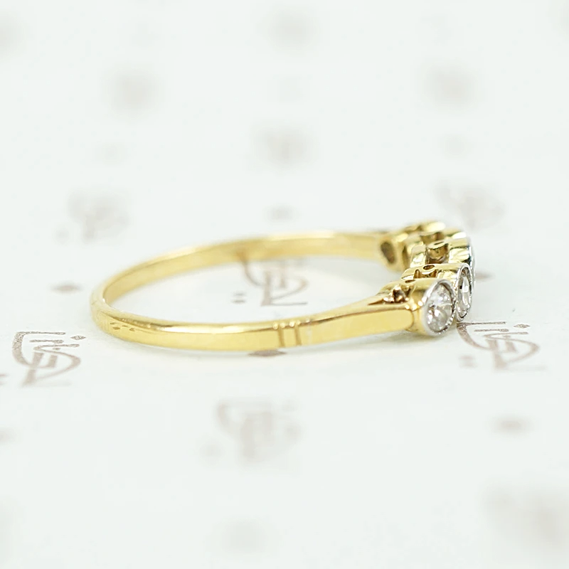 Beautiful Bezel Set Diamond Band
