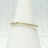Pale Gold Curved Band Vine & Berries