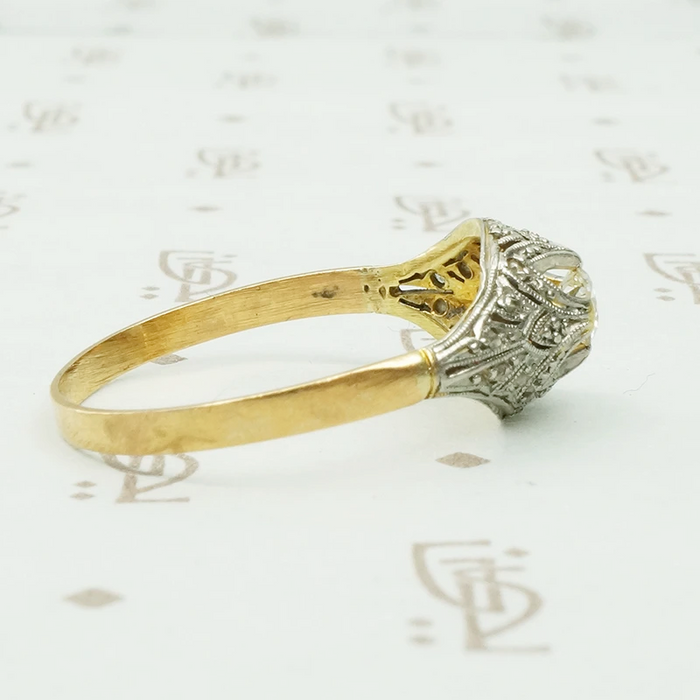 Delightful Domed Rose Cut Diamond Ring