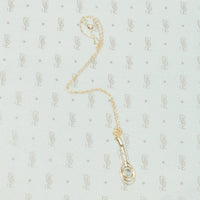 Limpid Moonstone Arts & Crafts Pendant in Gold