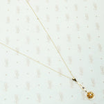 sapphire and diamond lavalier