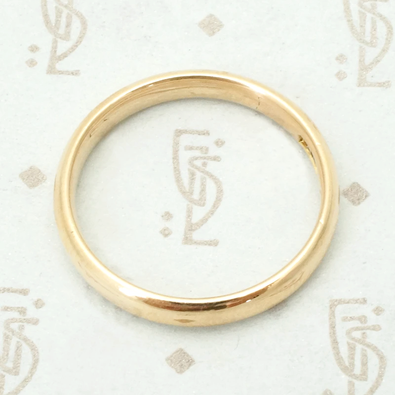 Mellow Rosy Gold Antique Wedding Band