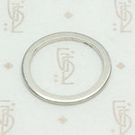 Sleek & Slim Vintage Platinum Band, top view.