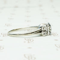 Beauty Squared A 1940's Diamond Engagement Ring