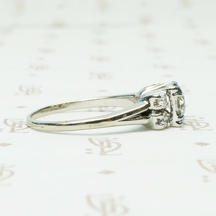 Beauty Squared A 1940's Diamond Engagement Ring