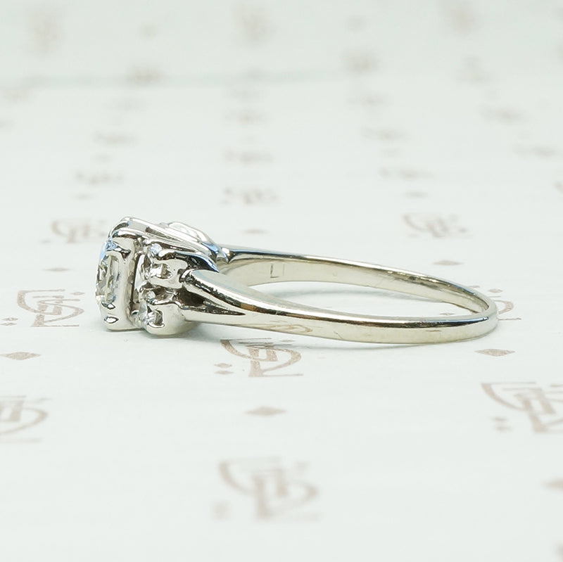 Beauty Squared A 1940's Diamond Engagement Ring