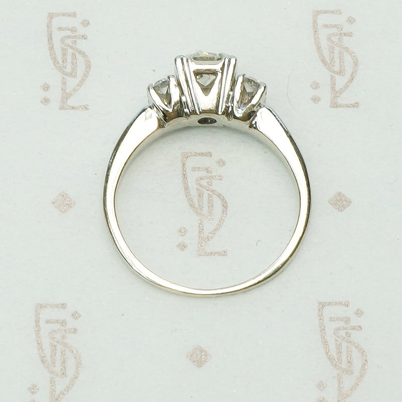 Beauty Squared A 1940's Diamond Engagement Ring