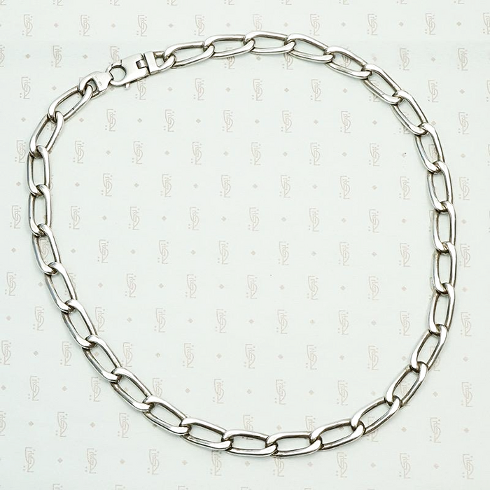 Italian Sterling Silver Lorenzo Curb Chain
