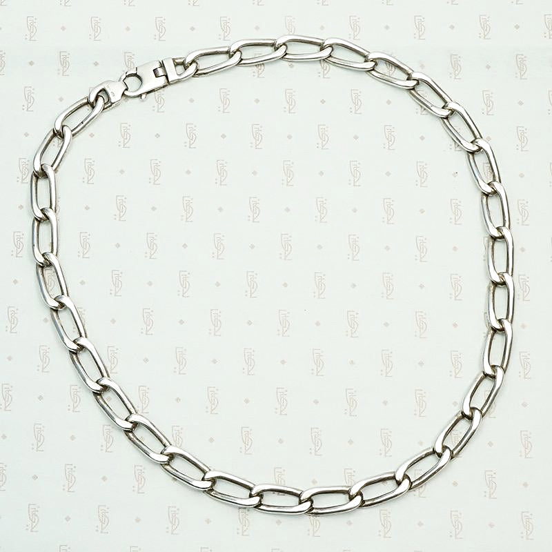 Italian Sterling Silver Lorenzo Curb Chain