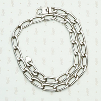 Vintage Italian Lorenzo Curb Chain Necklace