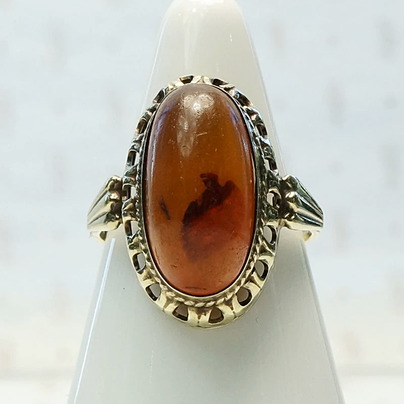 1950s Russian Amber Ring