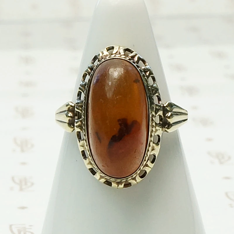 1950s Russian Amber Ring