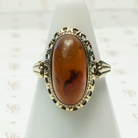 1950s Russian Amber Ring