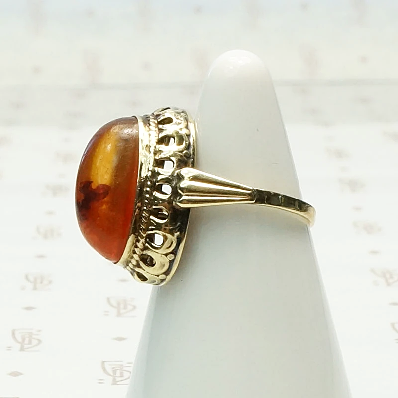 1950s Russian Amber Ring
