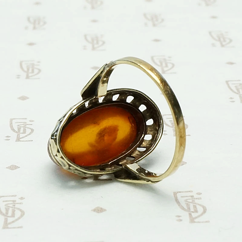 1950s Russian Amber Ring