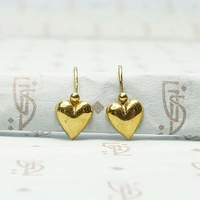 Darling French Hearts Earrings in 18k Gold