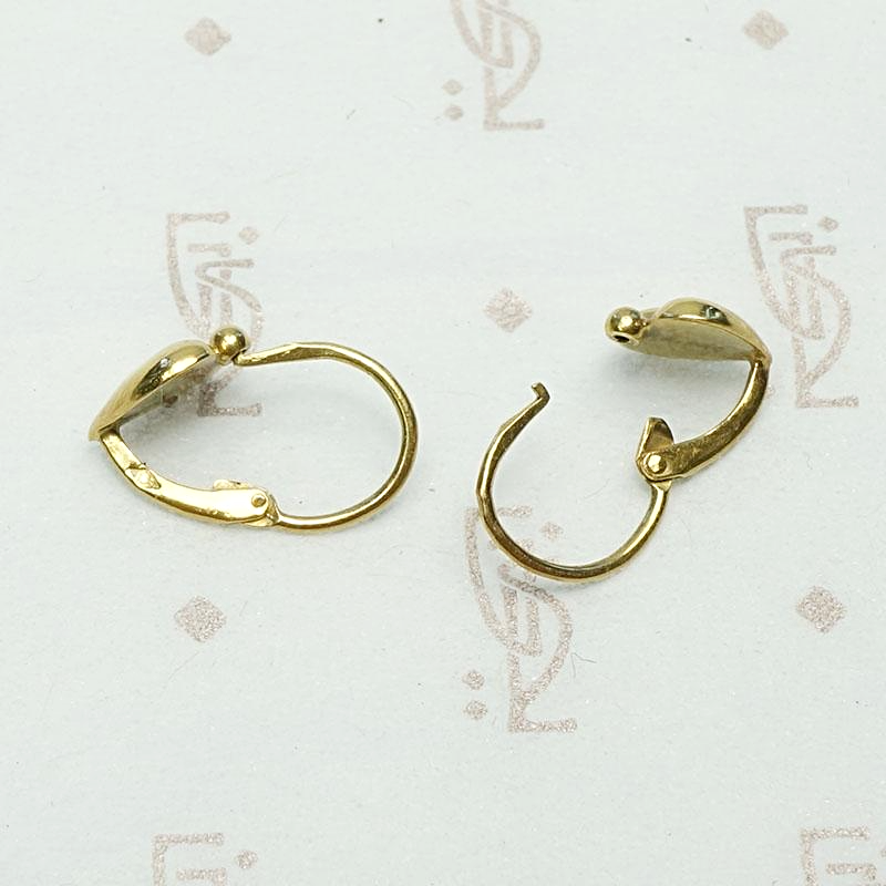 Darling French Hearts Earrings in 18k Gold