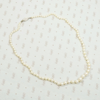 Graduated Pearl Necklace with Diamond Clasp