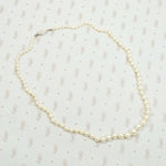 Graduated Pearl Necklace with Diamond Clasp