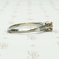 Vintage Fancy Yellow Diamond Engagement Ring
