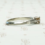Vintage Fancy Yellow Diamond Engagement Ring