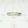 art deco channel set diamond band 18k white gold