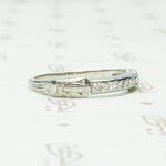 The Little Beauty Art Deco Diamond Band
