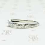 The Little Beauty Art Deco Diamond Band