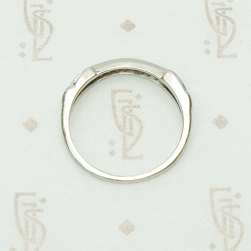 The Little Beauty Art Deco Diamond Band