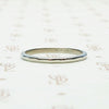 Retro Faceted Platinum Wedding Band