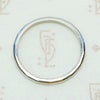 Retro Faceted Platinum Wedding Band