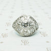 Edwardian Diamond & Filigree Bombé Ring