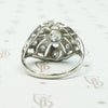 Edwardian Diamond & Filigree Bombé Ring