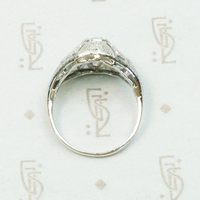 Edwardian Diamond & Filigree Bombé Ring