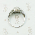 Edwardian Diamond & Filigree Bombé Ring