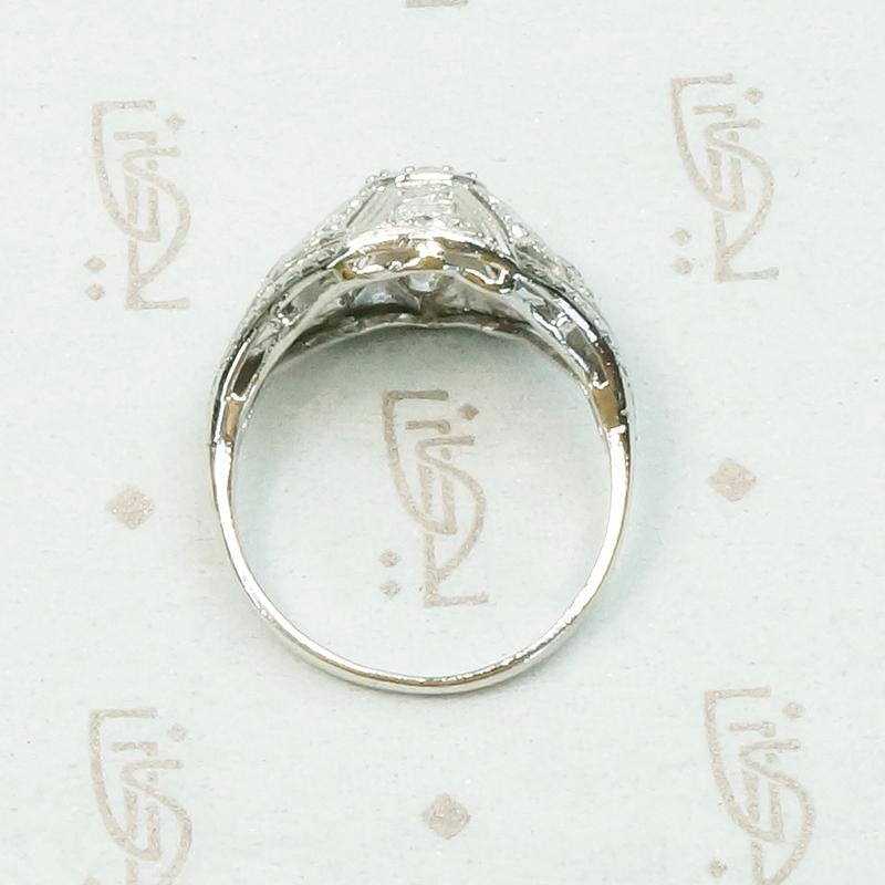 Edwardian Diamond & Filigree Bombé Ring