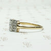 Gorgeous Geometric Two Tone Diamond Ring