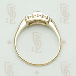 Gorgeous Geometric Two Tone Diamond Ring